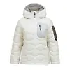 Peak Performance Women's Helium Utility Down Hooded Jacket - Offwhite/Antarctica Colour thumbnail