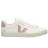 VEJA Women's Campo Leather Sneaker - White Babe Colour thumbnail