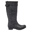 Joules Women's Adjustable Tall Printed Wellies - Black Floral Colour thumbnail