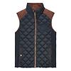 Joules Women's Braemar Luxe Showerproof Diamond Quilted Gilet - Navy Colour thumbnail