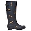 Joules Women's Adjustable Tall Printed Wellies - Navy Dog Colour thumbnail