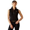 Ariat Women's Prix 3.0 Sleeveless Polo Shirt - Black Colour thumbnail