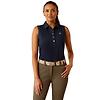 Ariat Women's Prix 3.0 Sleeveless Polo Shirt - Navy Eclipse Colour thumbnail