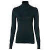 Holland Cooper Women's Buttoned Knit Roll Neck - Deep Emerald Colour thumbnail