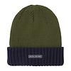 Sealskinz Bacton Waterproof Cold Weather Roll Cuff Beanie Hat - Colour Block Olive Colour thumbnail