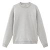 Woolrich Men's Logo Script Cotton Fleece Crewneck - Light Grey Melange Colour thumbnail