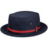 Stetson Classic Band Pork Pie Cloth Hat - Dark Navy Colour thumbnail
