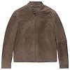 Oliver Sweeney Men's Dimson Kid Suede Biker Jacket - Truffle Colour thumbnail