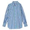 Joules Women's Amilla Longline Relaxed Fit Shirt - Blue/White Colour thumbnail