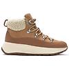 FitFlop Women's F-MODE Teddy-Collar Warm Suede Lace-Up Booties - Desert Tan Colour thumbnail