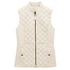 Joules Women's Minx Showerproof Diamond Quilted Gilet - Cream Colour thumbnail