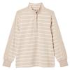 Joules Women's Southwold button Down Striped Sweatshirt - Oatmarl Colour thumbnail
