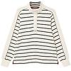 Joules Women's Southwold Button Down Striped Sweatshirt - Navy Colour thumbnail