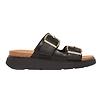 FitFlop Women's GEN-FF Buckle Two-Bar Leather Slides - Black Colour thumbnail
