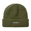 Sealskinz Gressenhall Waterproof Cold Weather Textured Stripe Roll Cuff Beanie - Olive Colour thumbnail