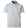 Hackett Men's Slim Fit Short Sleeve Pique Polo Shirt - Light Grey Marl Colour thumbnail