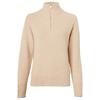 Holland Cooper Women's Tori Quarter Zip Knit - Camel Colour thumbnail