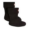 Hunter Recycled Fleece Cuff Short Boot Socks - Black Colour thumbnail