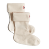 Hunter Recycled Fleece Cuff Short Boot Socks - White Colour thumbnail