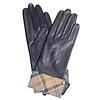 Barbour Women's Lady Jane Leather Gloves - Black/Dress Tartan Colour thumbnail