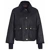 Barbour Women's Cropped Beadnell Wax Jacket - Black/Classic Colour thumbnail