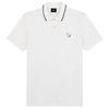 Paul Smith Men's Regular Fit Stretch-Cotton 'Broad Stripe Zebra' Polo Shirt  - White Colour thumbnail