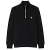 Paul Smith Men's Regular Fit Zebra Half-Zip Sweatshirt - Black Colour thumbnail
