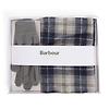 Barbour Men's Tartan Scarf & Glove Gift Set - Grey Midnight Colour thumbnail