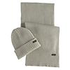 Barbour Men's Crimdon Beanie & Scarf Gift Set - Grey Colour thumbnail