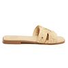 Holland Cooper Women's Monogram Slides - Natural Straw Colour thumbnail