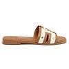 Holland Cooper Women's Monogram Slides - Tan Canvas Colour thumbnail