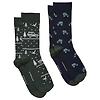 Joules Men's Kingsbury Socks 2 Pack UK 7-12 - Green/Navy Colour thumbnail