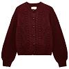 Joules Women's Rafferty Cable Knit Cardigan - Wine Colour thumbnail