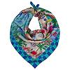 Joules Women's Bloomfield Square 100% Silk Scarf - Amalfi Scene Colour thumbnail