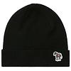 Paul Smith Men's Zebra Logo Ribbed Lambswool Beanie Hat - Black Colour thumbnail