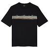 PS By Paul Smith Men's 'Desert Stripe' Print T-Shirt - Black Colour thumbnail