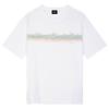 PS By Paul Smith Men's 'Desert Stripe' Print T-Shirt - White Colour thumbnail