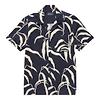 Oliver Sweeney Men's Ravenshead Riviera Cotton Shirt - Navy Print Colour thumbnail