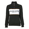 Holland Cooper Women's Sporting Heritage Zip Henley - Racing Green Colour thumbnail