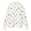 Joules Women's Eleanor Tomlinson Jersey Shirt - Cream Dogs Colour thumbnail