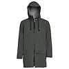 Stutterheim Stockholm Lightweight Patch Raincoat - Matte Green Colour thumbnail