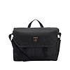 Barbour Field Waxed Satchel - Black Colour thumbnail