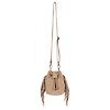 Penelope Chilvers Women's Mini Fringe Suede Bag - Taupe Colour thumbnail