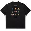 Elliker Unisex Rill Bug Print Short Sleeve T-Shirt - Black Colour thumbnail