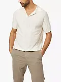 Thumbnail 2 of Peregrine Men's Alma Seersucker Knitted Made In England Polo Shirt - White