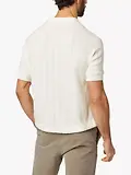 Thumbnail 3 of Peregrine Men's Alma Seersucker Knitted Made In England Polo Shirt - White