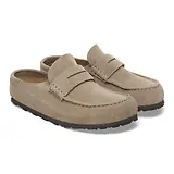 Thumbnail 7 of Birkenstock Unisex Naples Wrapped Suede Leather Regular Clogs - Taupe