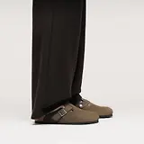 Thumbnail 5 of Birkenstock Boston Soft Footbed Suede Leather Narrow Clogs - Dark Tea Tonal