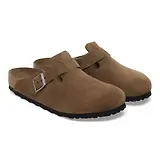 Thumbnail 7 of Birkenstock Boston Soft Footbed Suede Leather Narrow Clogs - Dark Tea Tonal