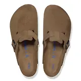 Thumbnail 2 of Birkenstock Boston Soft Footbed Suede Leather Narrow Clogs - Dark Tea Tonal